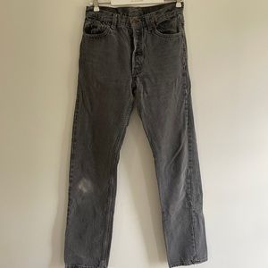 Vintage Levi’s 501 jeans faded black grey 30 x 34